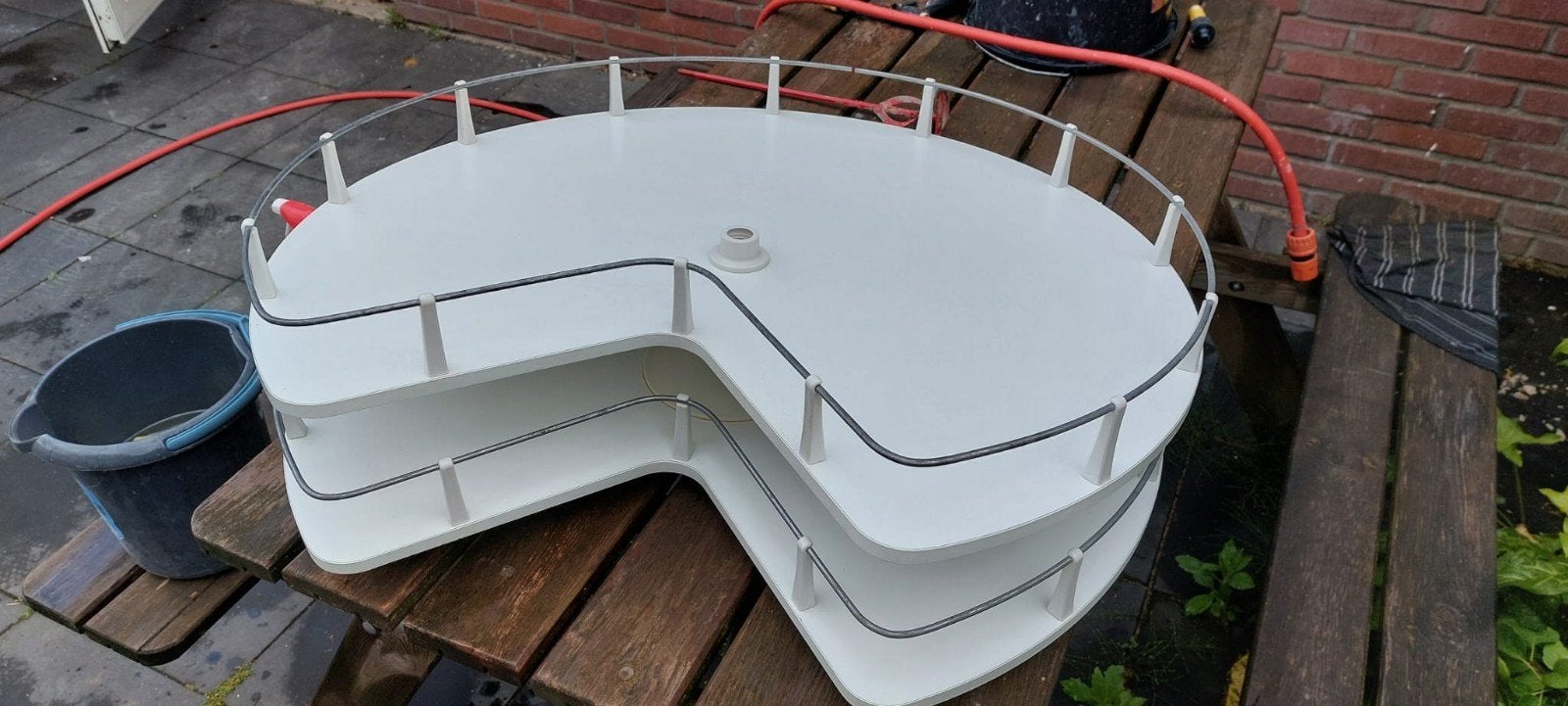 IKEA witte carrousel draaiplateau hoekkast, Ophalen, Zo goed als nieuw