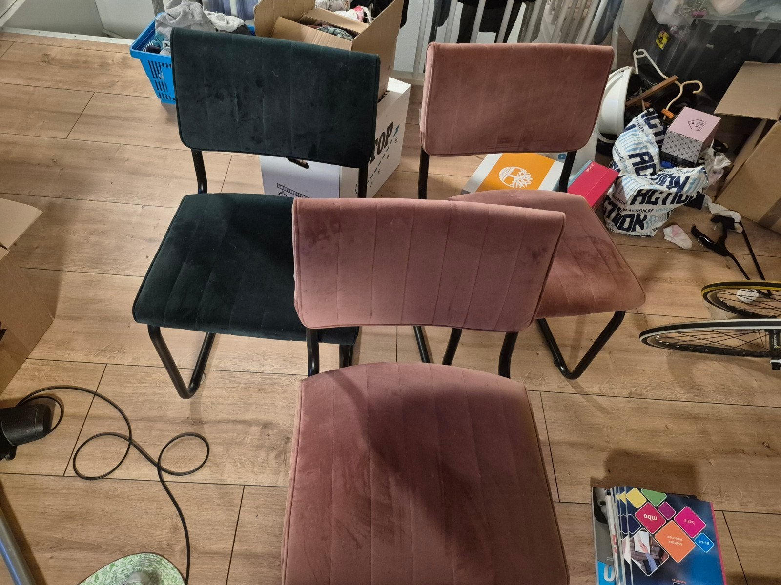 3 eetkamerstoelen van Haco, Gebruikt, Overige kleuren, Drie, Ophalen of Verzenden