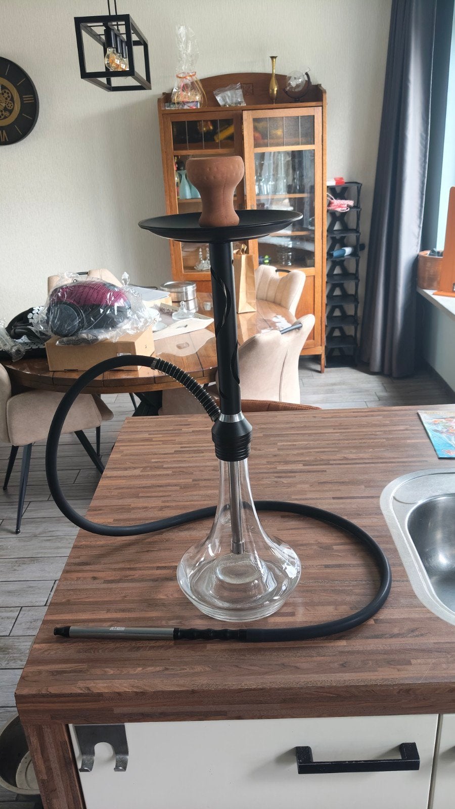 Aton Shisha Waterpijp - Complete Set, Ophalen of Verzenden, Nieuw, (Water)pijp