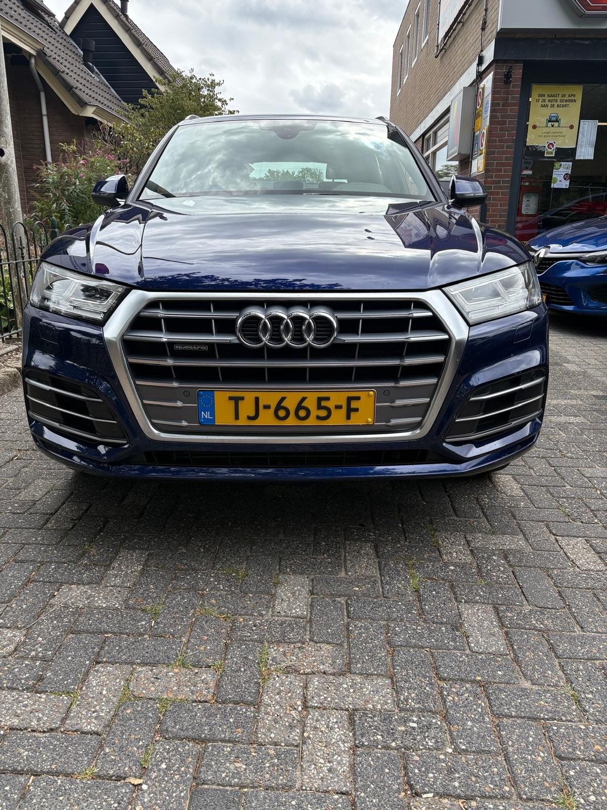 Audi Q5 2.0 TFSI quattro Sport S Line Edition (bj 2018), Auto's, Automaat, Gebruikt, 4 cilinders, Leder en Stof
