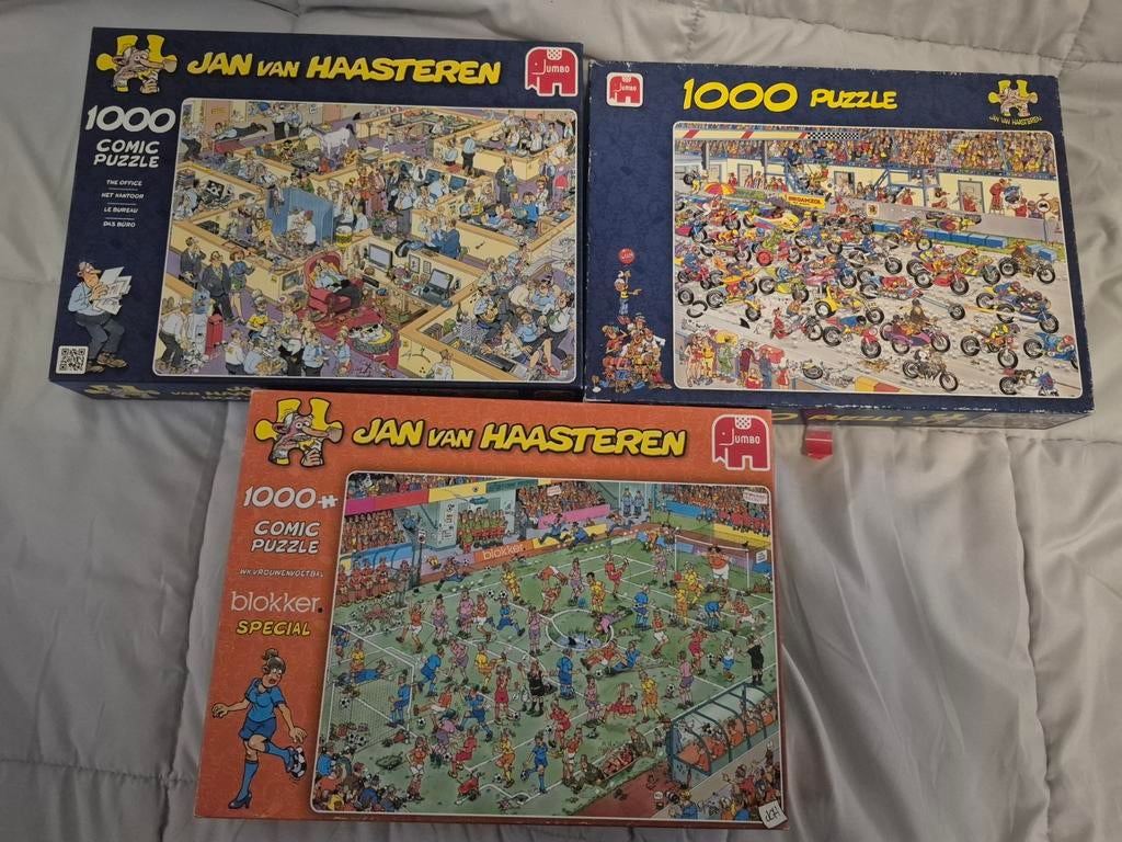 Jan van haasteren puzzels, Ophalen of Verzenden, 500 t/m 1500 stukjes, Zo goed als nieuw