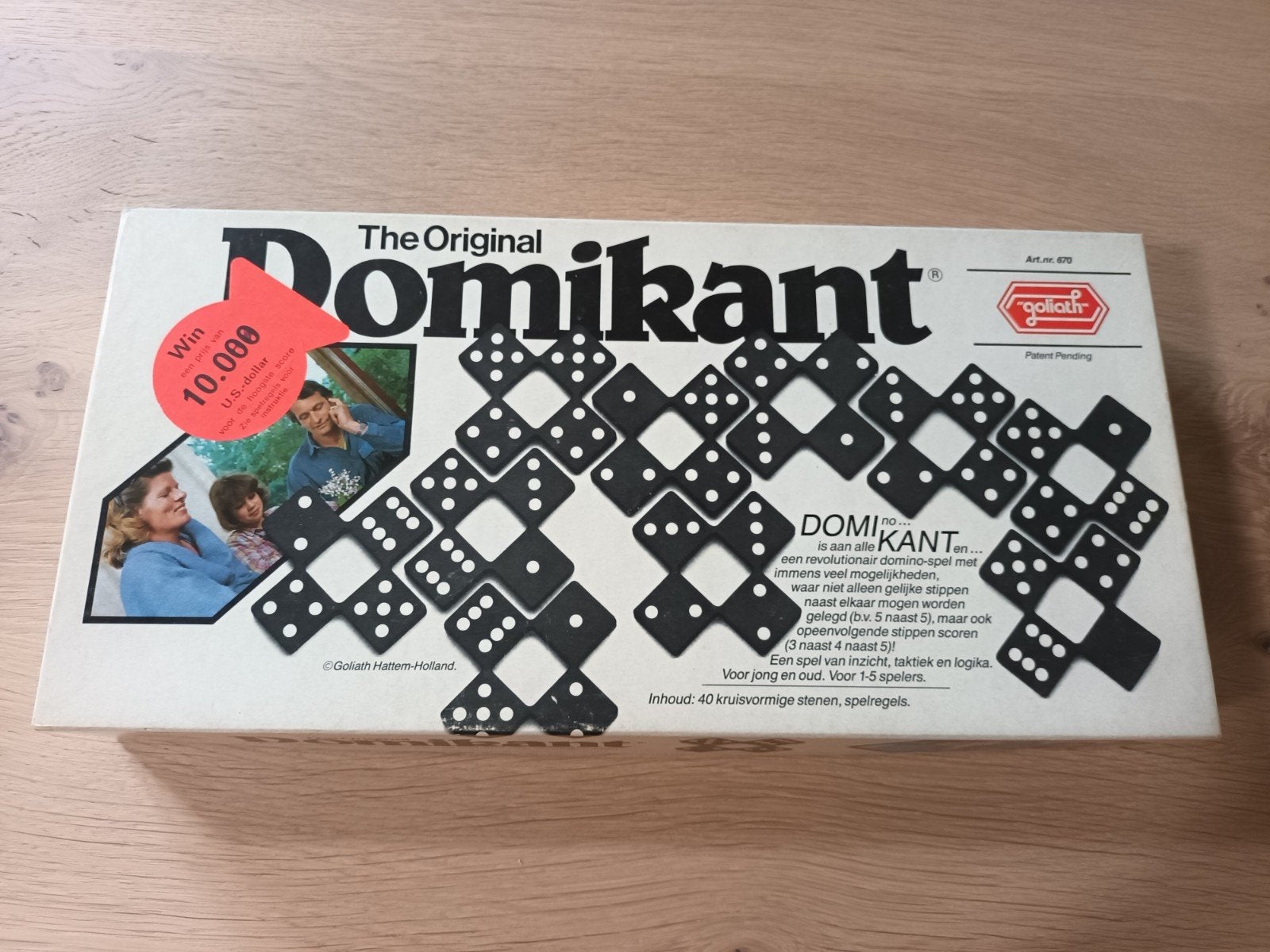 Spel Domikant domino-spel gezelschapsspel compleet Goliath, Hobby en Vrije tijd, Vijf spelers of meer, Ophalen of Verzenden, Gebruikt