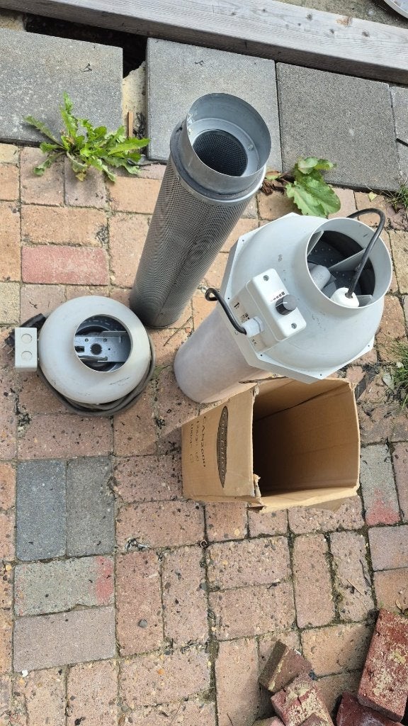 2x Afzuiging met koolstoffilter, Ophalen, Gebruikt, Ventilator en Afzuiger