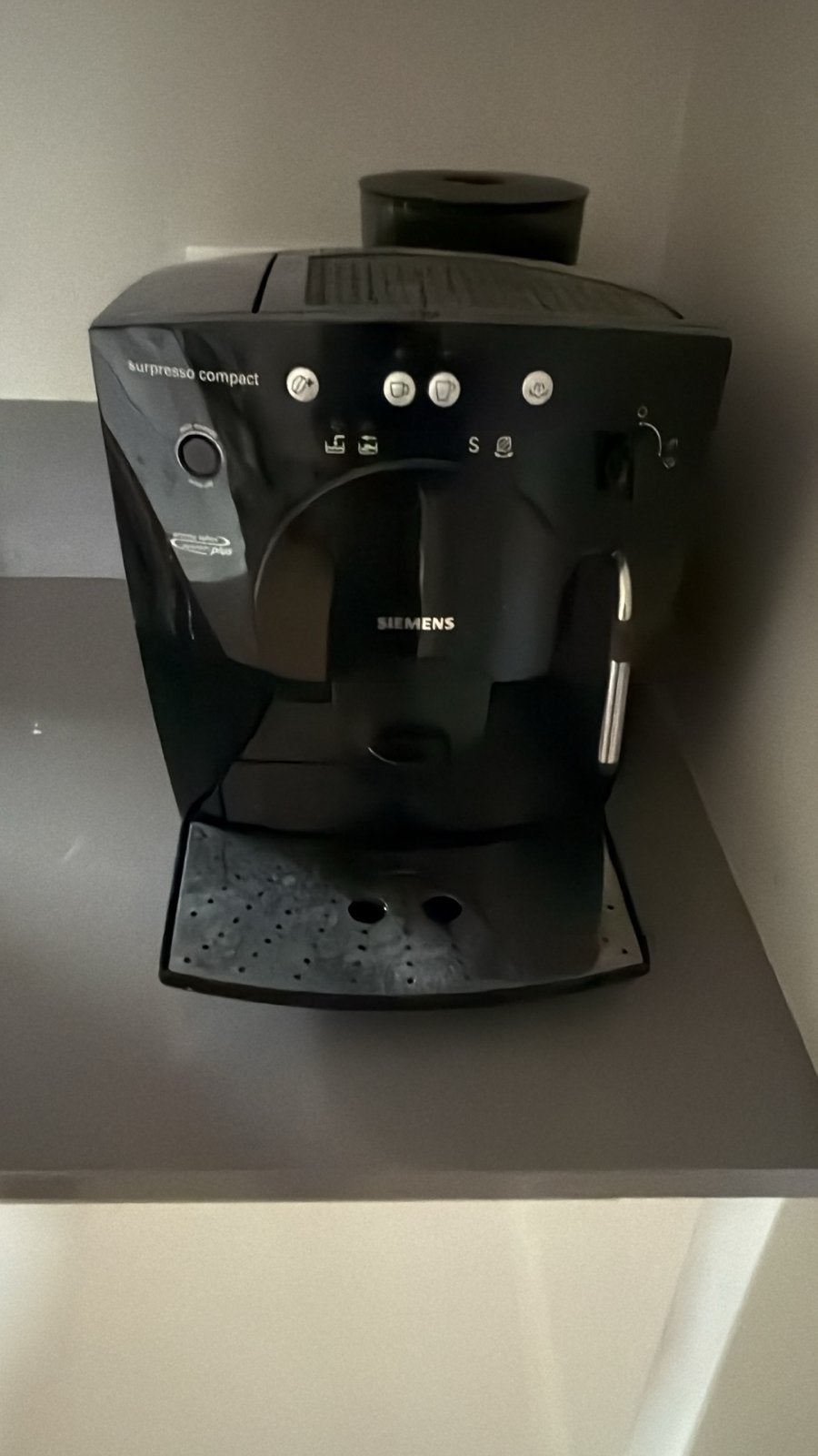 Siemens Surpresso Compact Espresso Apparaat, Stoompijpje, Gebruikt, Espresso apparaat, 2 tot 4 kopjes