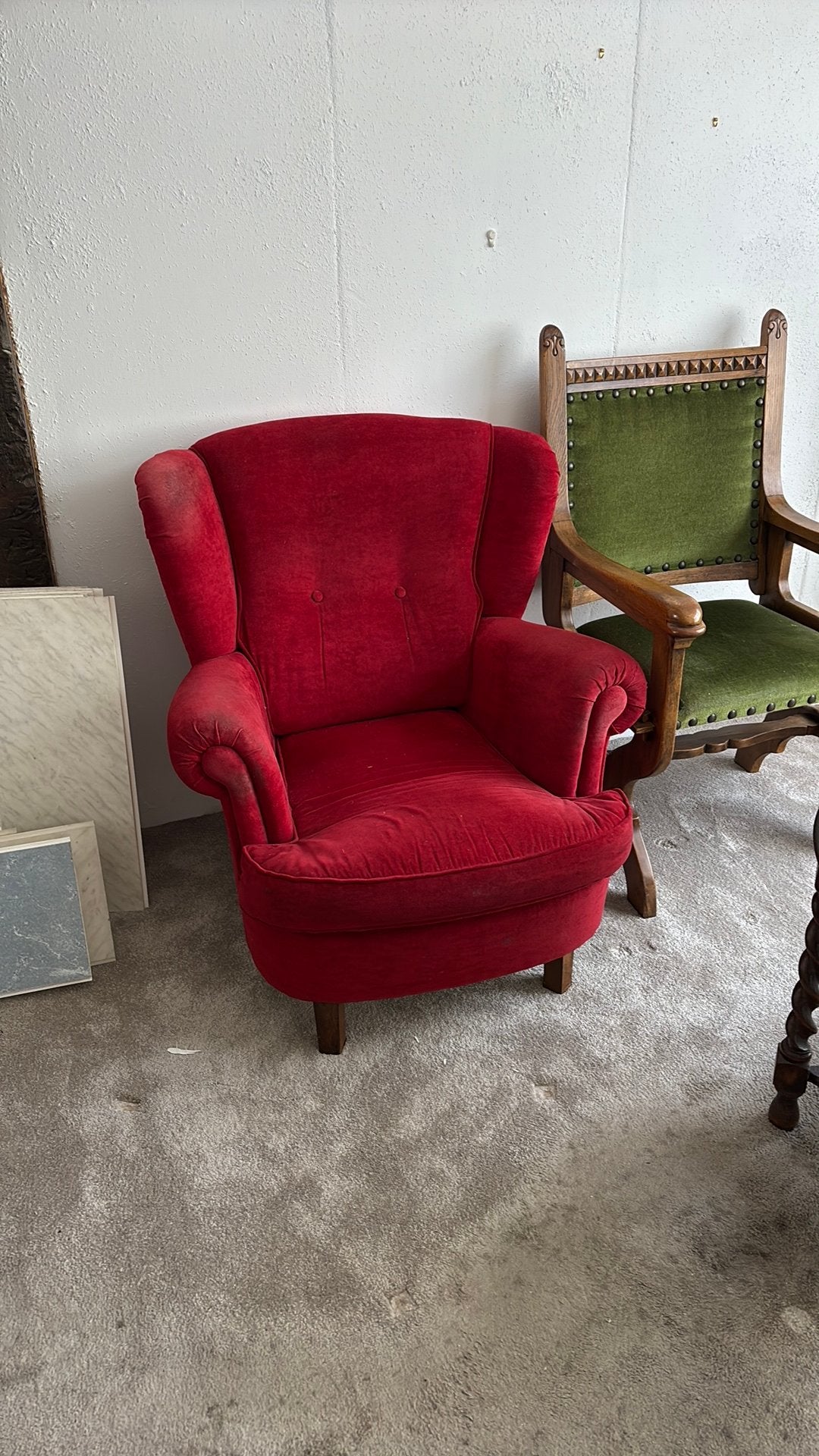 Engelse fauteuil gratis, Ophalen of Verzenden, Gebruikt, 75 tot 100 cm, 50 tot 75 cm