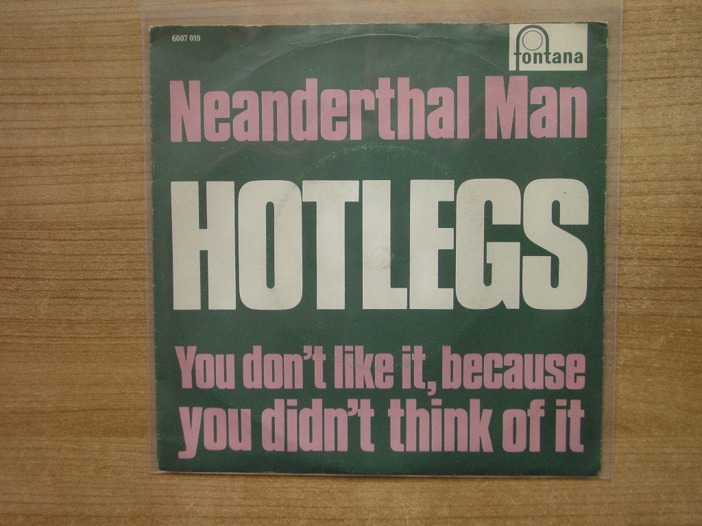Hotlegs – Neanderthal Man, Cd's en Dvd's, Vinyl Singles, Ophalen of Verzenden, Gebruikt, 7 inch, Pop