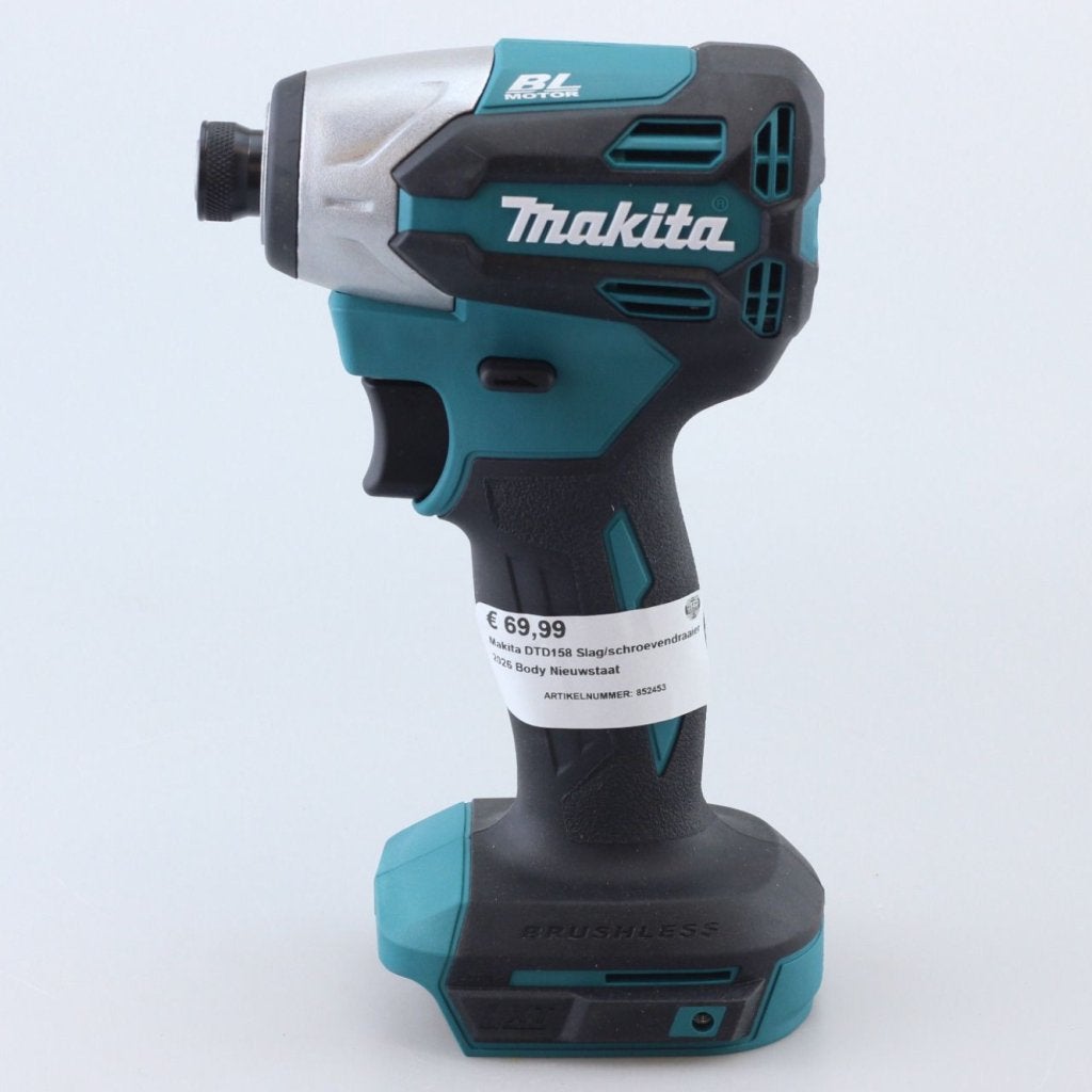 Makita DTD158 Slag/schroevendraaier 2026 Body Nieuwstaat, Doe-het-zelf en Verbouw, Makita, Zo goed als nieuw, Support@makita.com