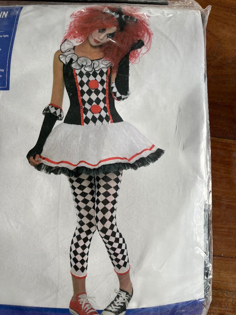 verkleedkleren: Harlequin Honey, Harlekijn maat 146 NIEUW, Kinderen en Baby's, Carnavalskleding en Verkleedspullen, Ophalen of Verzenden