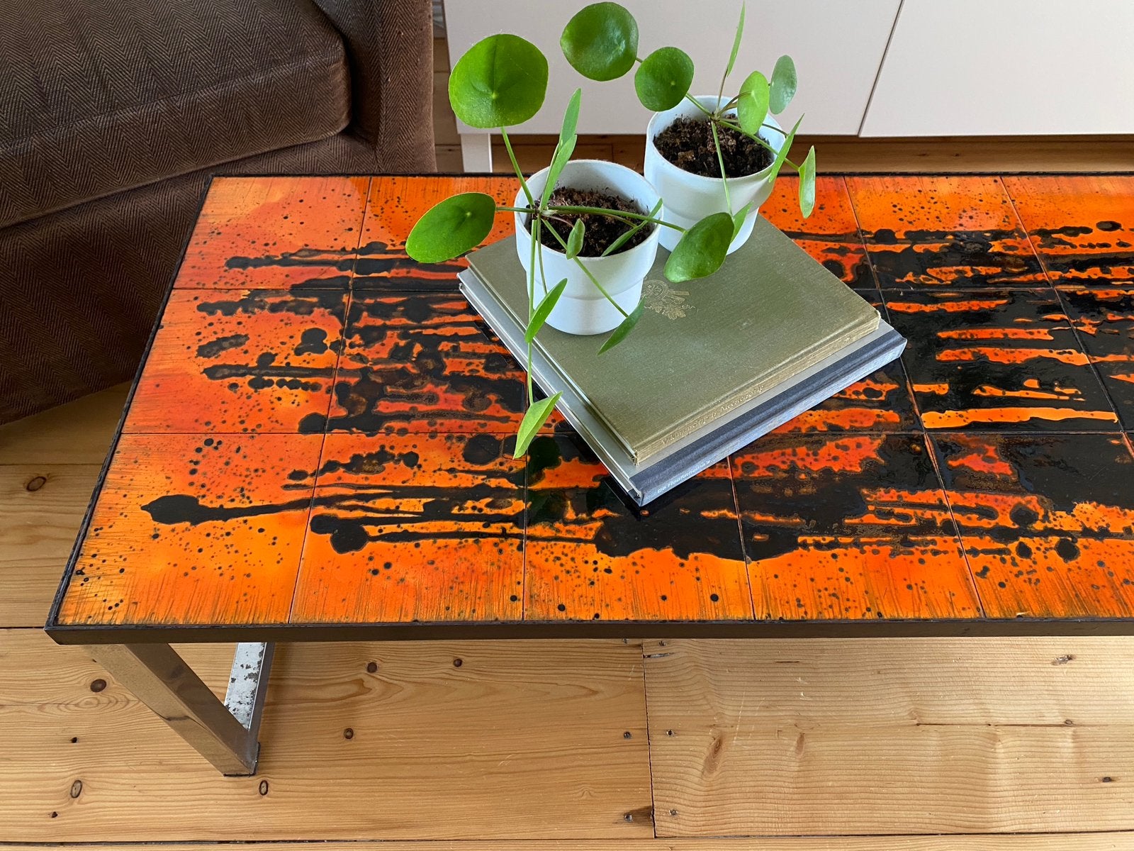 Originele vintage salontafel Berlati gesigneerd 24 tegels, Ophalen, Huis en Inrichting