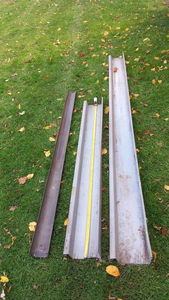 zinken dakgoot, Minder dan 20 mm, 2 tot 4 meter, Ophalen of Verzenden, Zo goed als nieuw