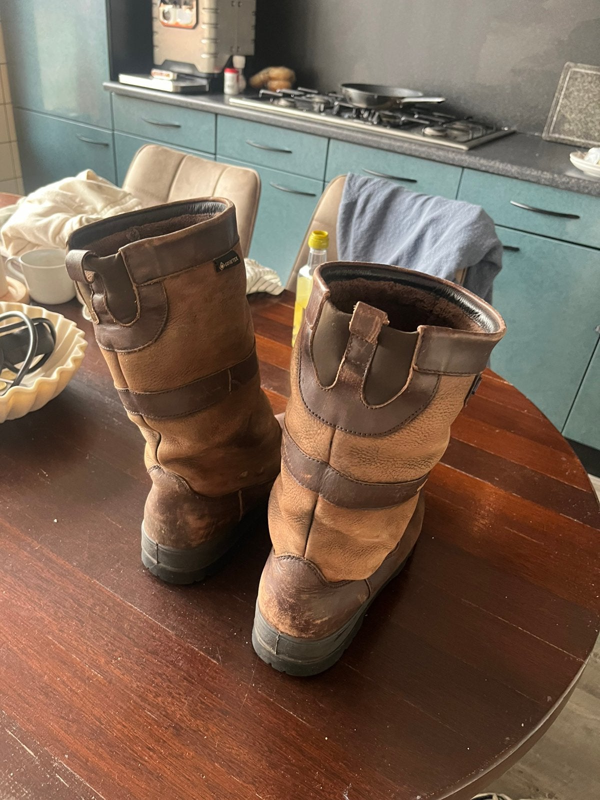 Dubbary Laarzen maat 44, Bruin, Boots, Ophalen of Verzenden, Gedragen