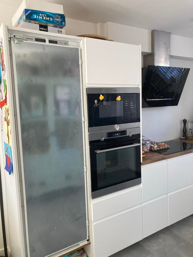 Siemens inbouw koelkast met vriezer, incl. montagedeure, Witgoed en Apparatuur, Koelkasten en IJskasten, Ophalen, 200 liter of meer