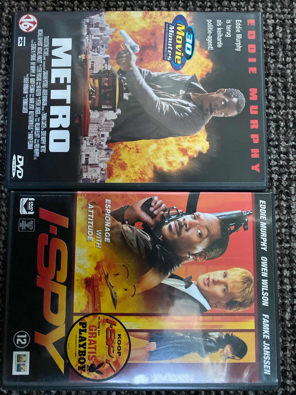 Metro & I-Spy DVD dubbelpakket met Eddie Murphy, Vanaf 16 jaar, Nederlands, Actiethriller, Ophalen of Verzenden