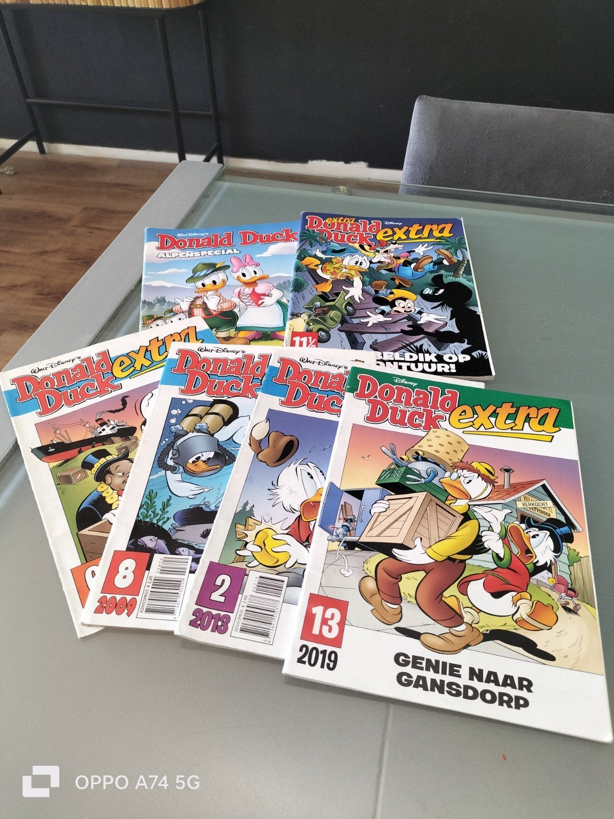 6x Donald Duck Extra - Diverse jaren, Ophalen, Gelezen