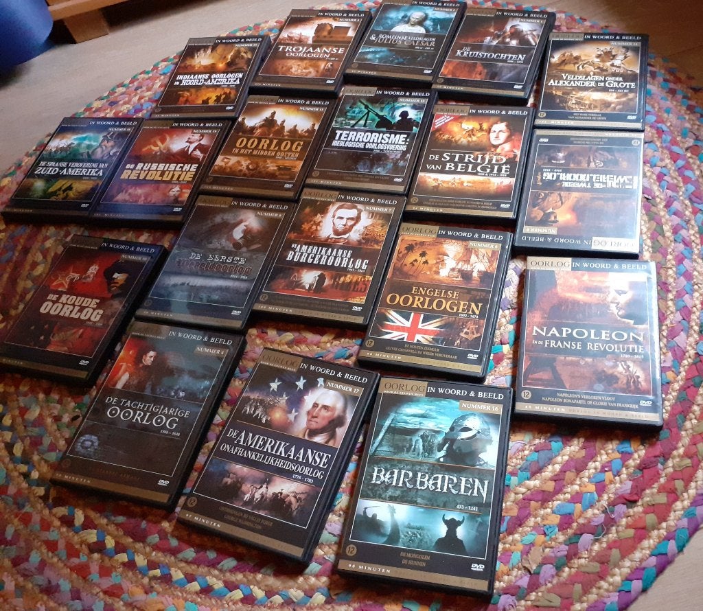 Oorlog in woord en beeld op 20 DVD´s, Engels, Oorlog of Misdaad, Nederlands, Ophalen of Verzenden