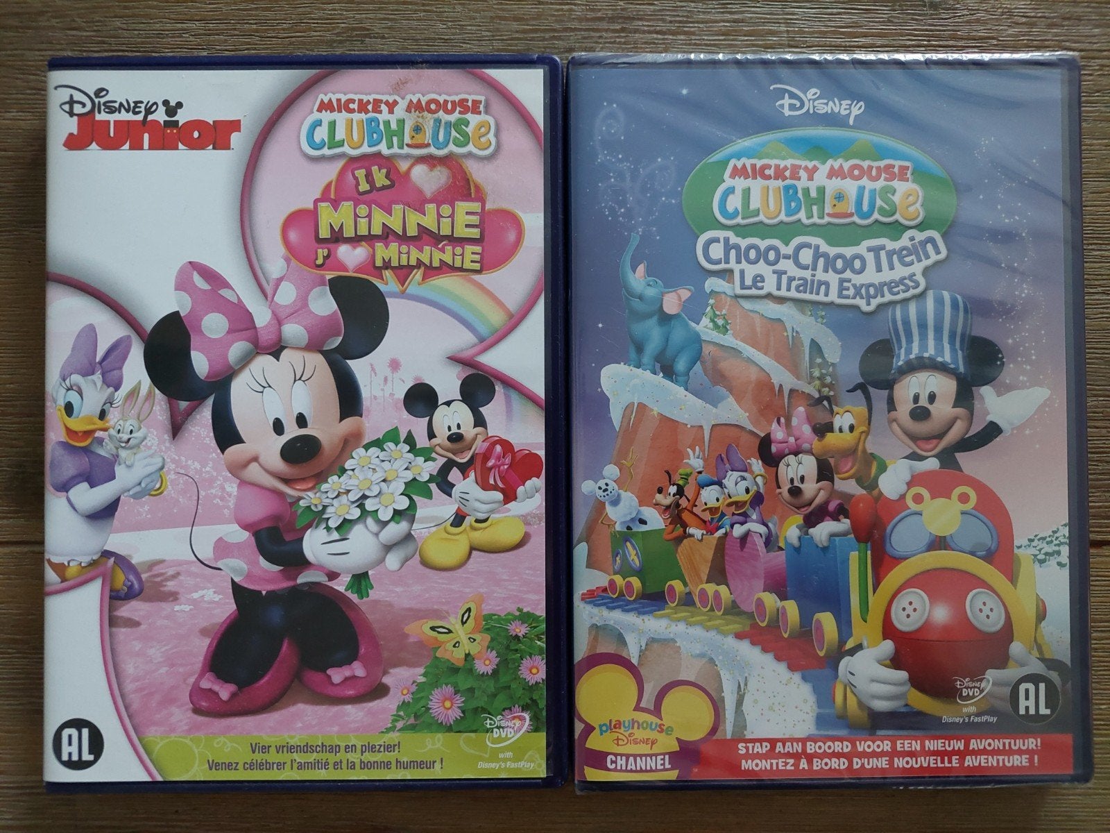 Nieuw! 2 dvd's v Mickey Mouse Clubhouse Minnie Choochootrein, Alle leeftijden, Verzenden, Nieuw in verpakking, Nederlands