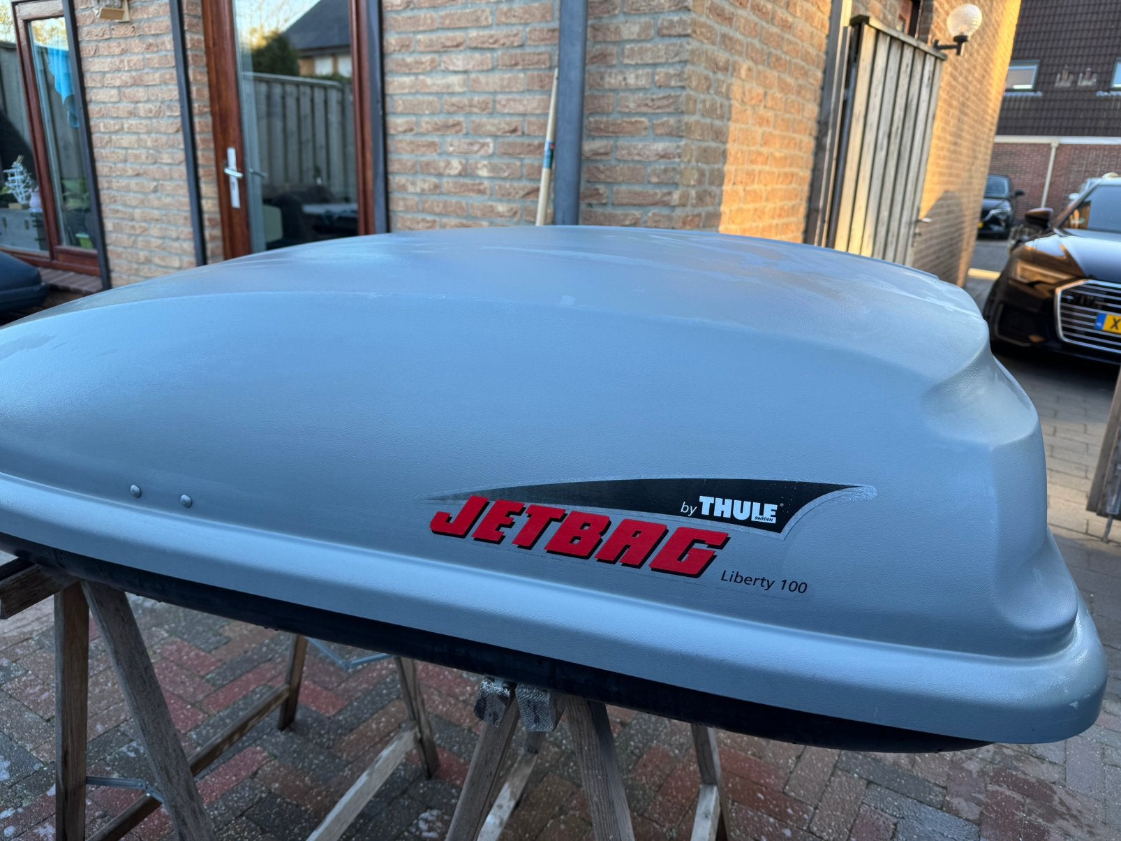 Thule jetbag liberty 100 dakkoffer bagagebox, onhoud 350 ltr, Auto diversen, Ophalen, Zo goed als nieuw