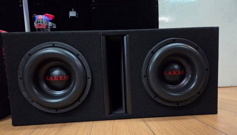Dubbele Subwooferkist 10 inch - LAKRO-ETERNAL-10 -, Niet ingevuld, Niet ingevuld, Niet ingevuld