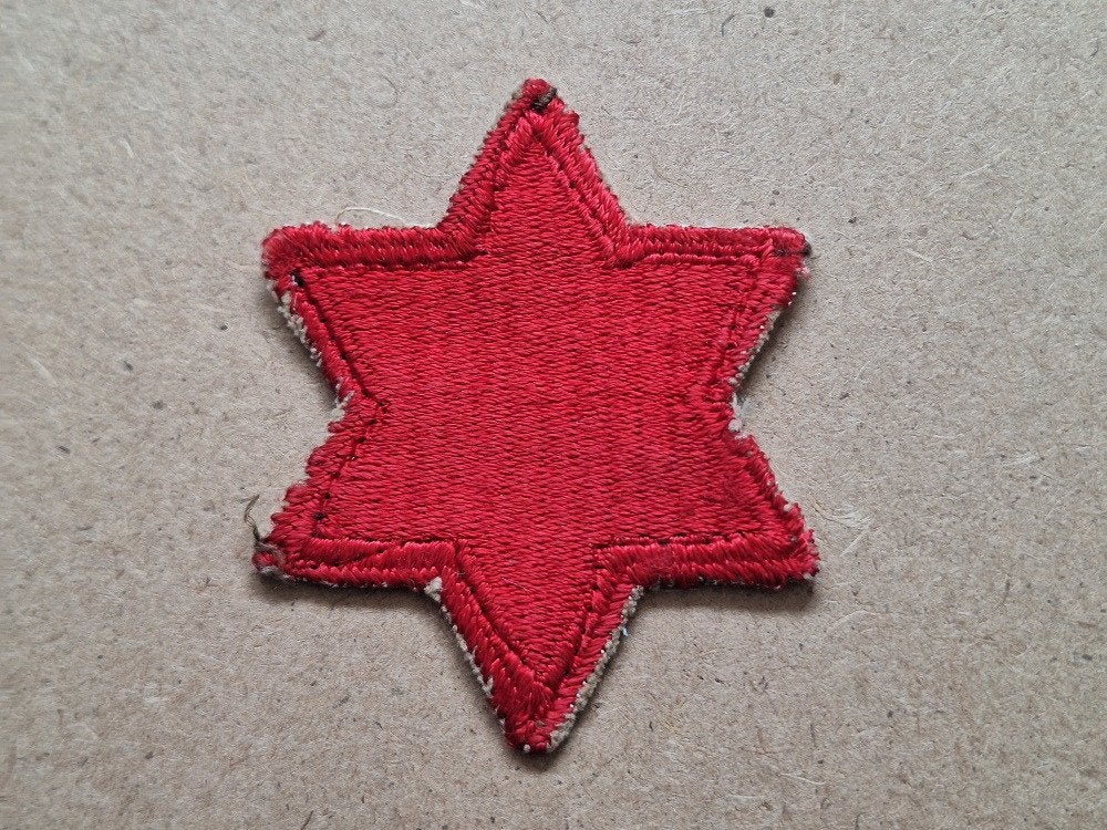 WWII US 6th Infantry Division patch, Verzenden, Amerika, Embleem of Badge