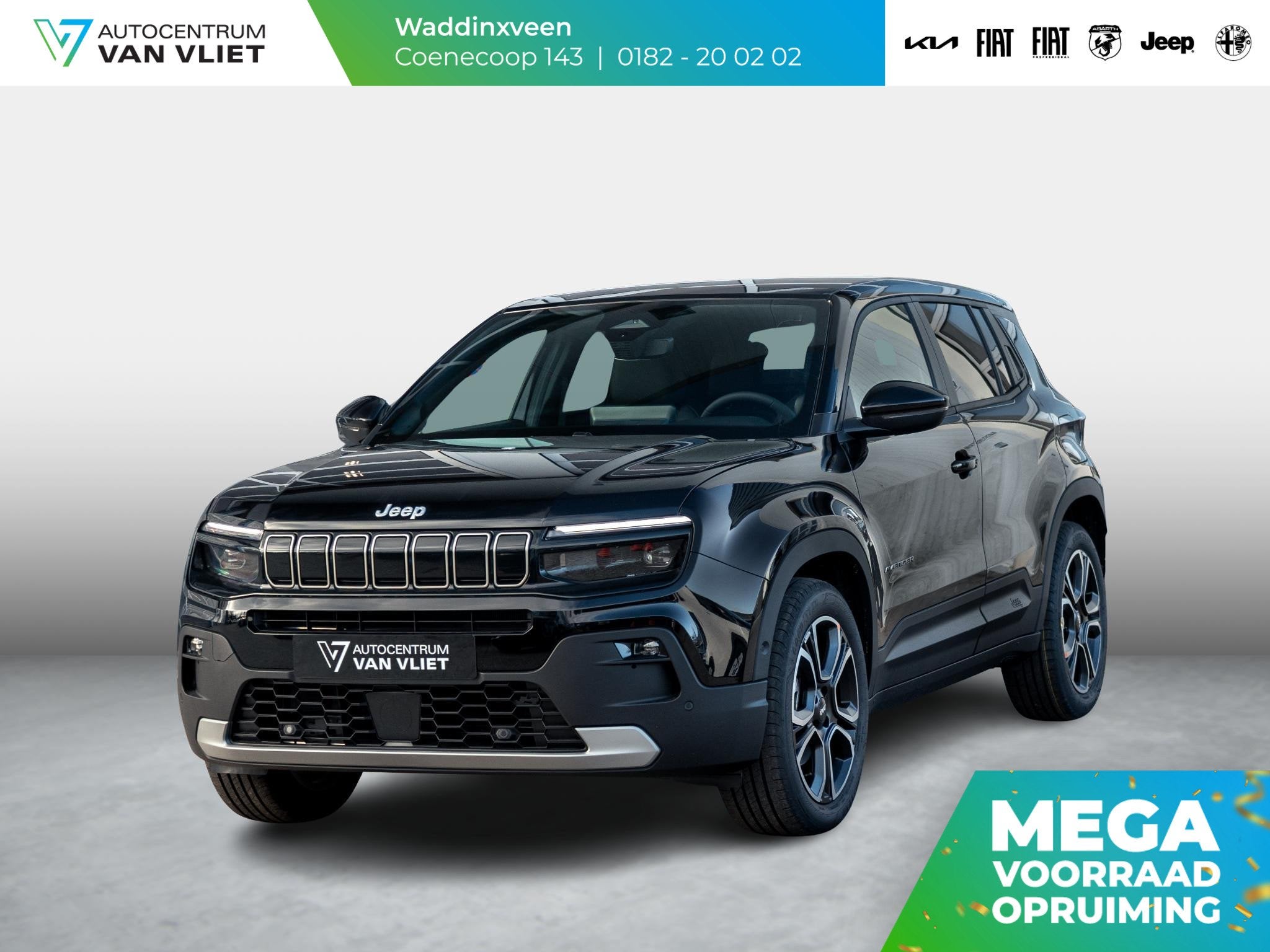 Jeep Avenger Summit 54 kWh | Uit voorraad leverbaar | Schuif, Auto's, 394 km, Gebruikt, 156 pk, Met garantie (alle)