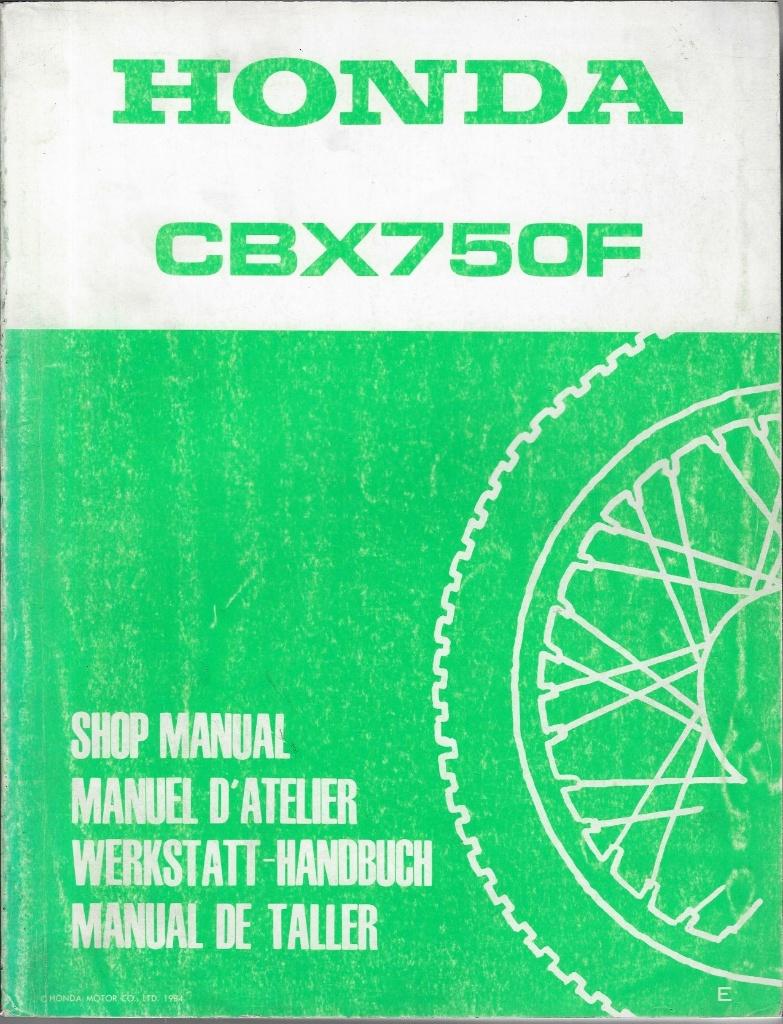 Honda CBX750 F shop manual (1478z) motor, Ophalen of Verzenden, Honda