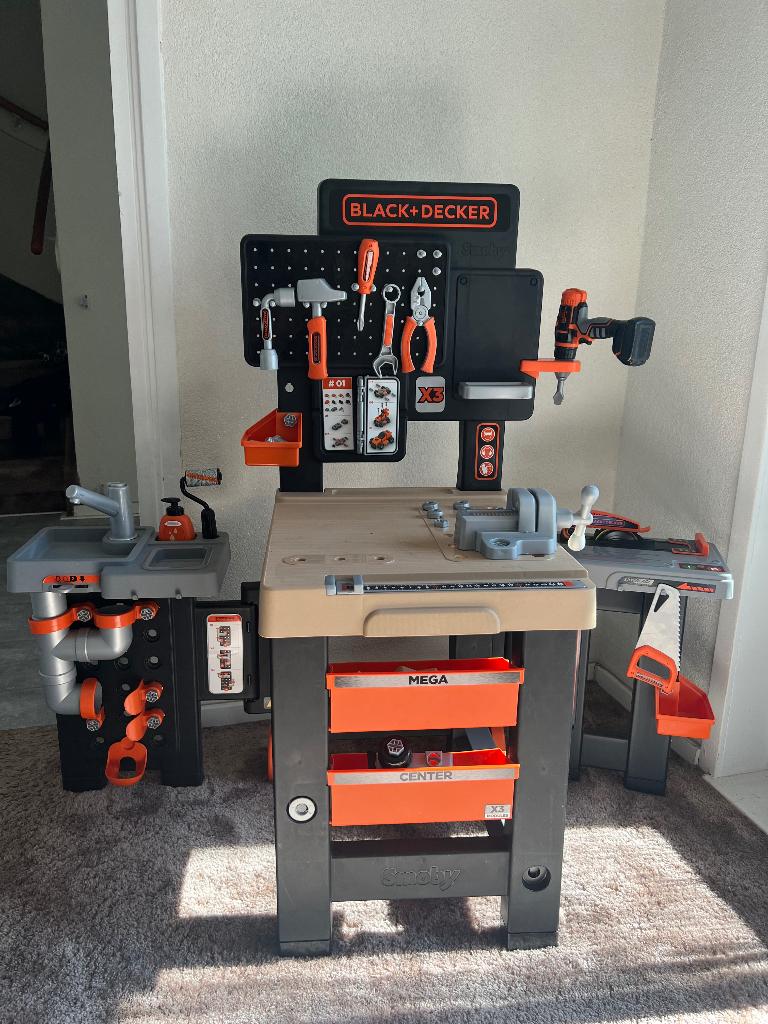 Black+Decker bouw werkbank, Ophalen, Gebruikt, Kunststof, Speelkeuken