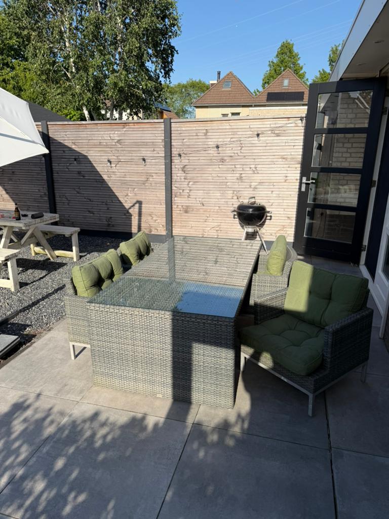 Apple Bee Tuinset/Loungeset met lichte gebruikssporen, Tuin en Terras, Tuinsets en Loungesets, Gebruikt, Loungeset, Overige materialen