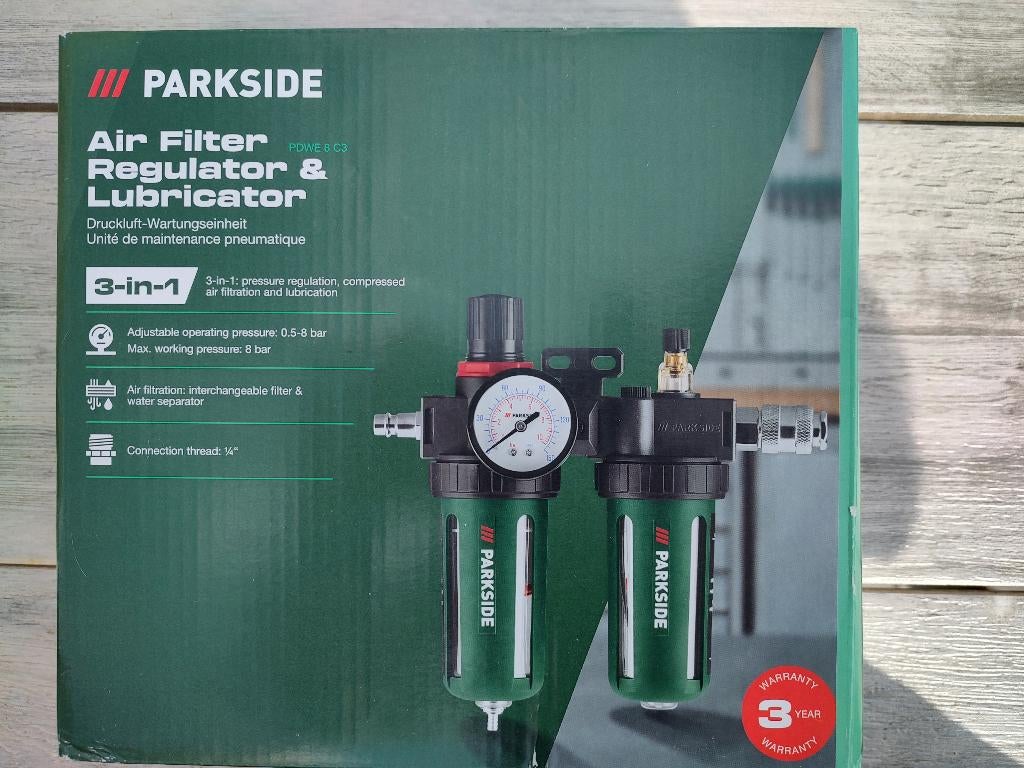 Perslucht onderhoudseenheid voor compressor. Nieuw, 100 liter of meer, Ophalen of Verzenden, Nieuw, Minder dan 200 liter/min
