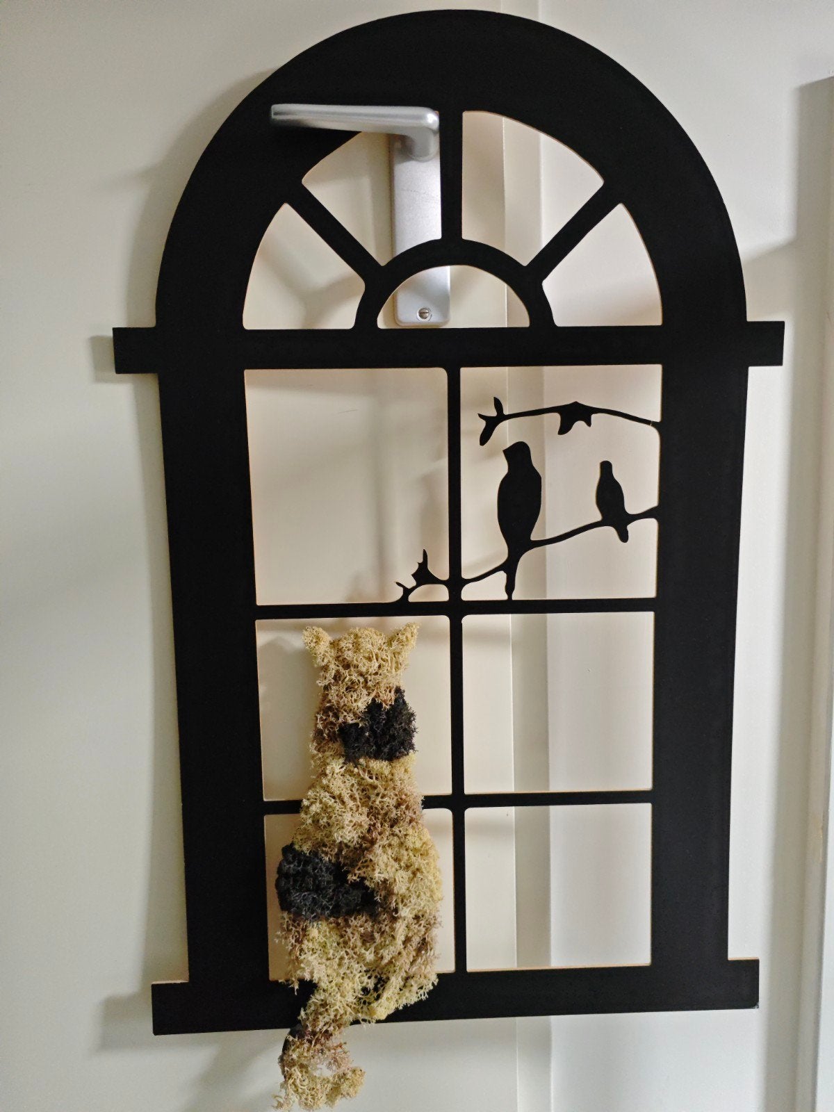Mosschilderij 68cm x 44cm, Huis en Inrichting, Woonaccessoires | Overige, Hout, Zwart, Overige stijlen, Nieuw
