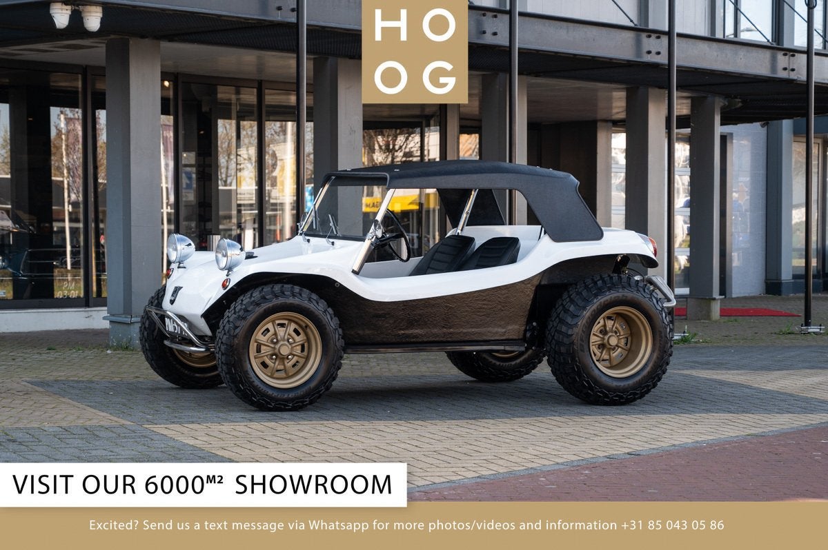 Volkswagen buggy Meyers Manx (bj 1970), Auto's, Oldtimers, Lederen bekleding, Zwart, Volkswagen, Wit