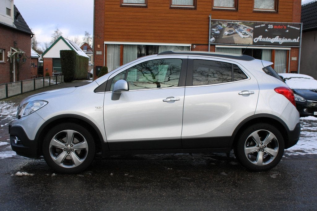 Opel Mokka 1.4 T Cosmo Vol Leder, Navi, Stoelverw, Garantie, Auto's, Opel, Voorwielaandrijving, Gebruikt, 4 cilinders, Wit