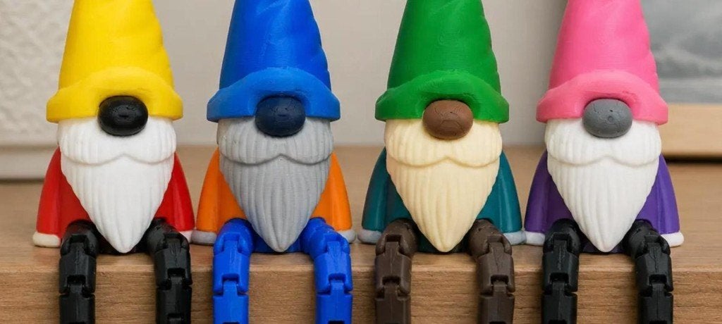 Kabouter Beny – 3D geprint beweegbaar figuur, kerst, Verzamelen, Ophalen of Verzenden, Nieuw