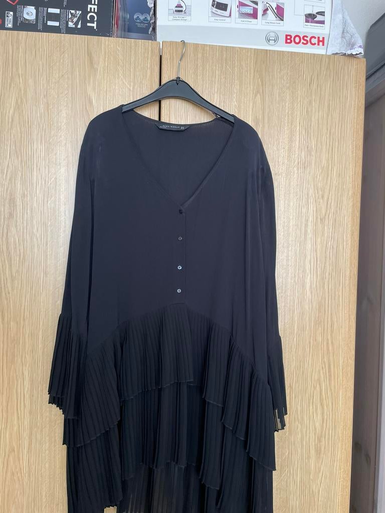 Zwarte blouse van zara maat xl, Ophalen of Verzenden, Zo goed als nieuw, Maat 46/48 (XL) of groter, Zwart