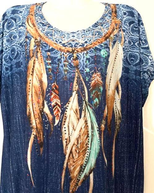 M2K top maat 46 [v], Blauw, Maat 46/48 (XL) of groter, Ophalen of Verzenden, Zo goed als nieuw