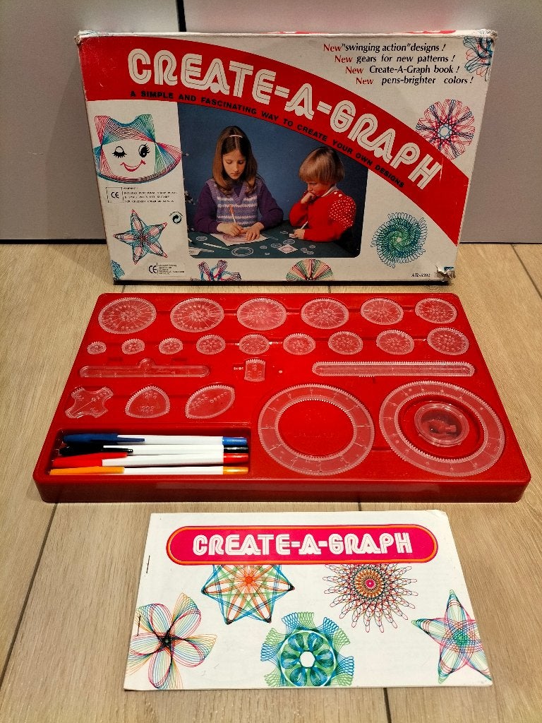 Create A Graph - vergelijkbaar Spirograph en Rondograph, Ophalen of Verzenden, Gebruikt, Overige typen