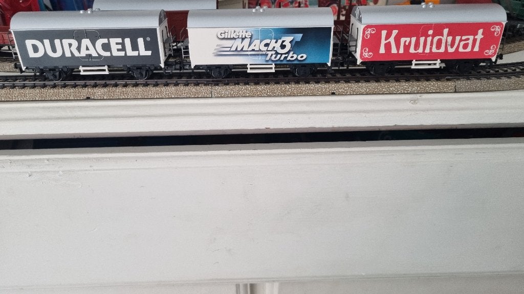marklin 3 diverse reclame wagons, Wisselstroom, Gebruikt, Wagon, Ophalen of Verzenden