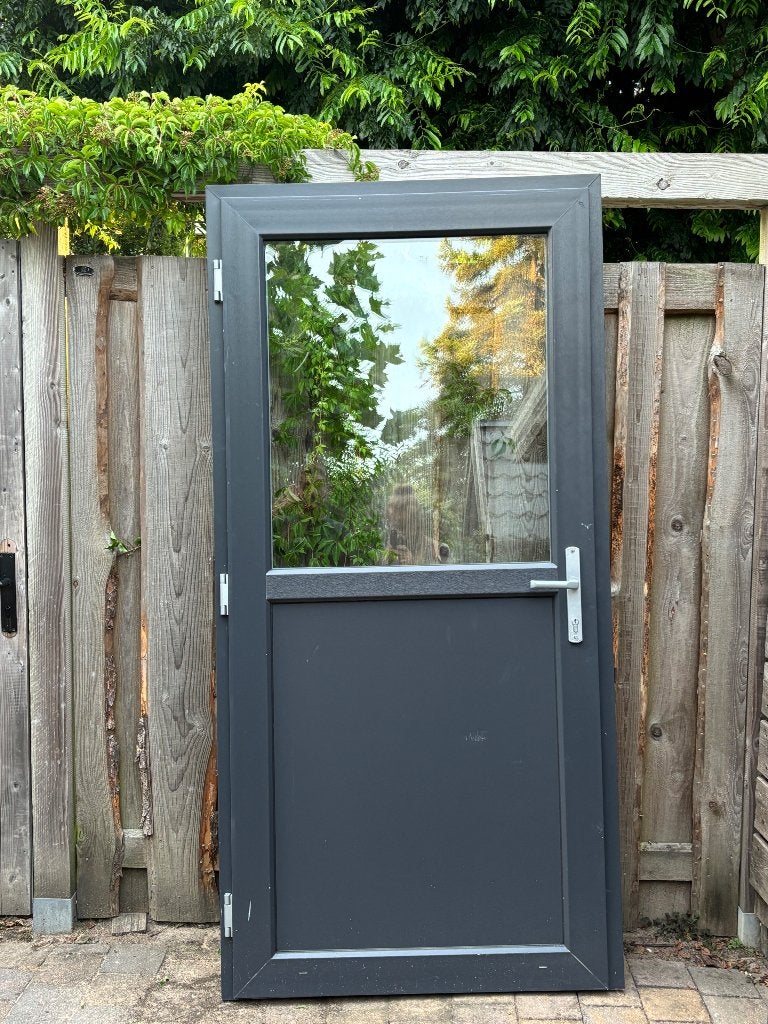 TE KOOP / Buitendeur + kozijn, Ophalen, Gevelraam of Ruit, Gebruikt, 80 tot 120 cm