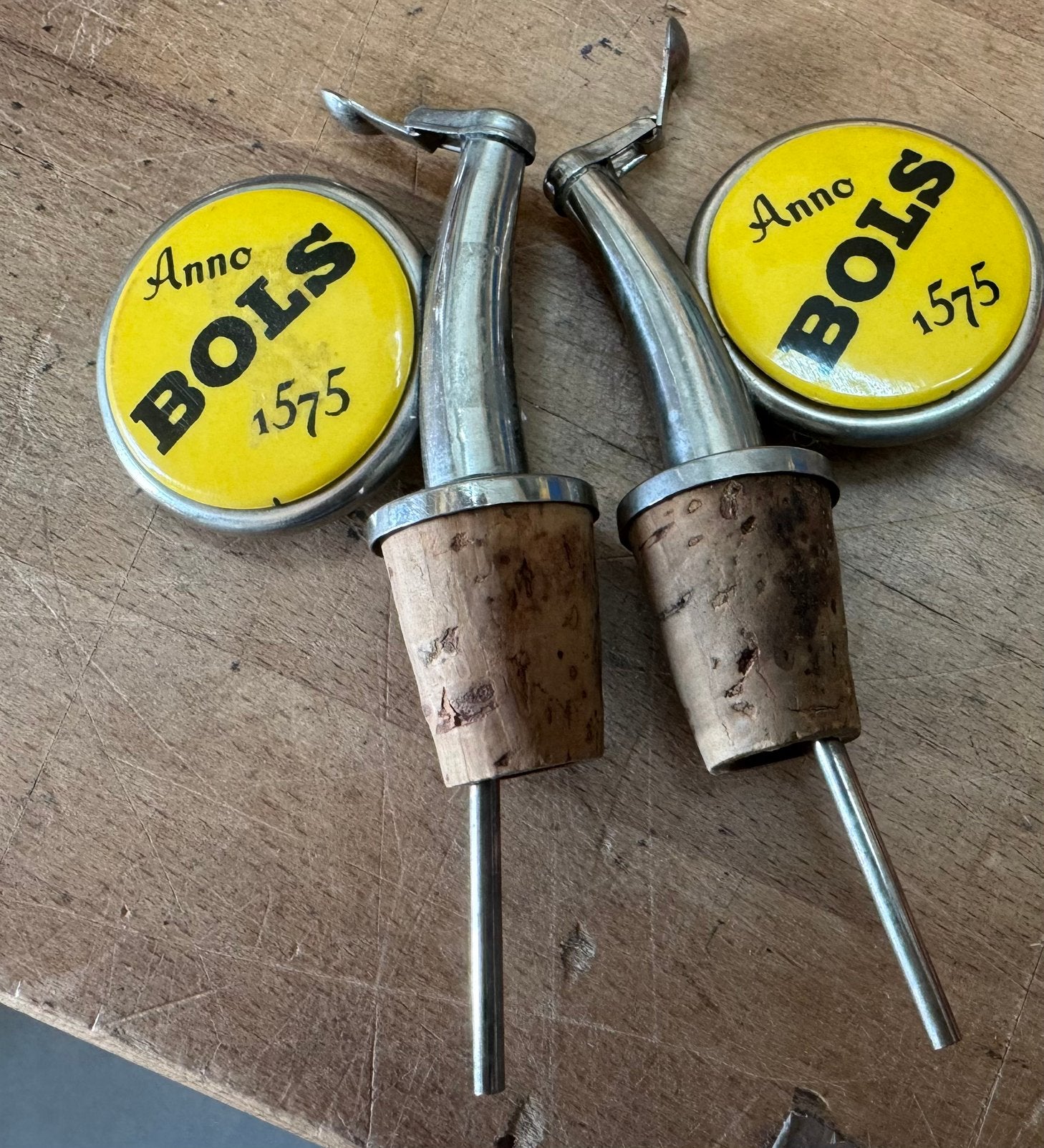 2 oude schenkers BOLS, Verzamelen, Ophalen, Gebruikt, Gebruiksvoorwerp