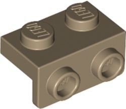 Lego beugel 1x2 dark tan 5 stuks nieuw, Ophalen of Verzenden, Nieuw, Losse stenen, Lego