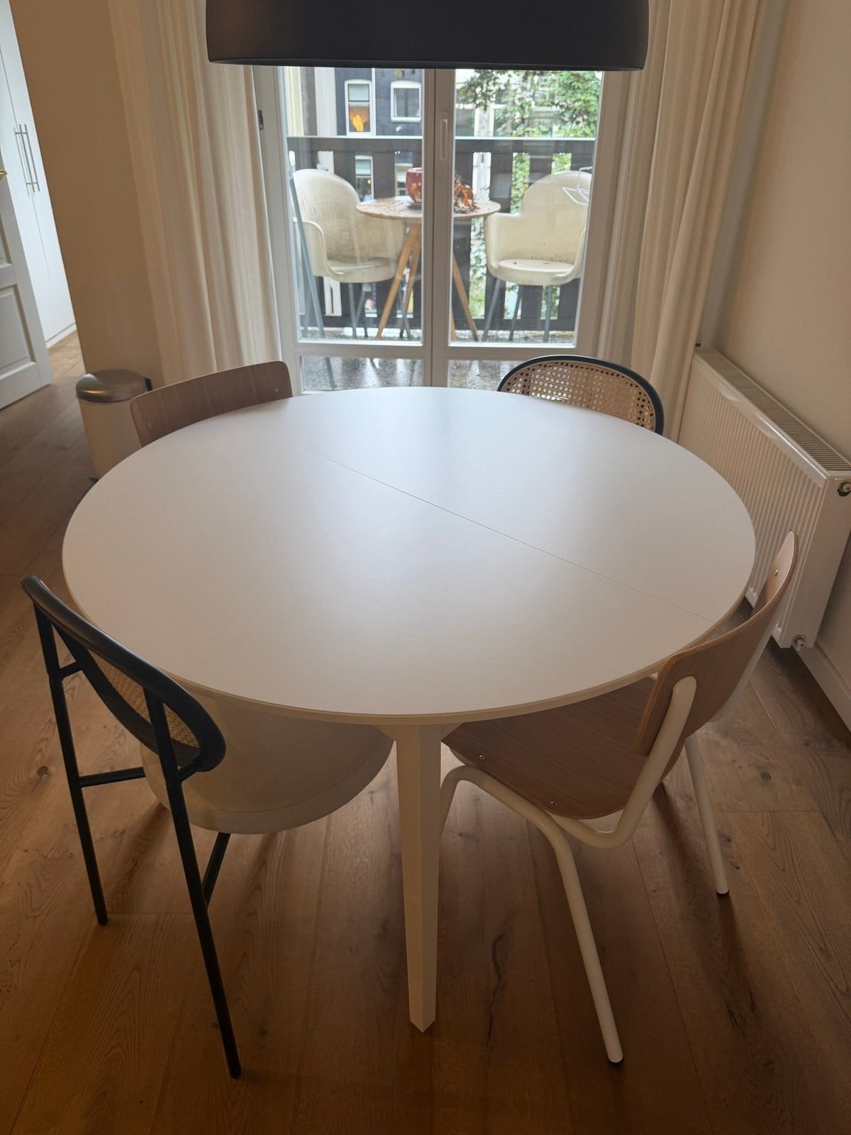 IKEA Näsinge white table, Ophalen, Zo goed als nieuw, Rechthoekig, 50 tot 100 cm