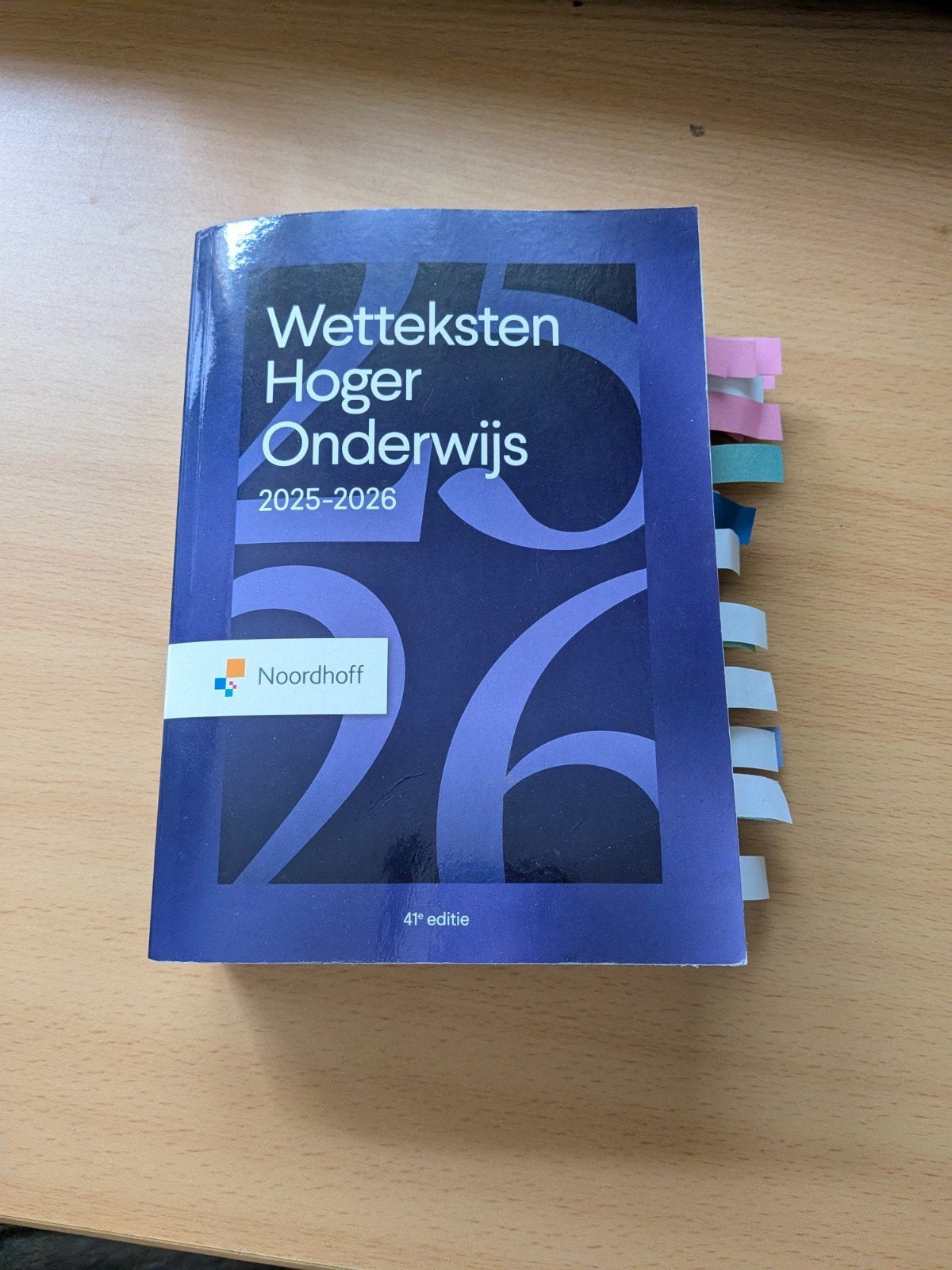 Wetteksten Hoger Onderwijs 2025-2026 - 41e editie, Boeken, Studieboeken en Cursussen, Noordhoff, Zo goed als nieuw, Gamma, HBO