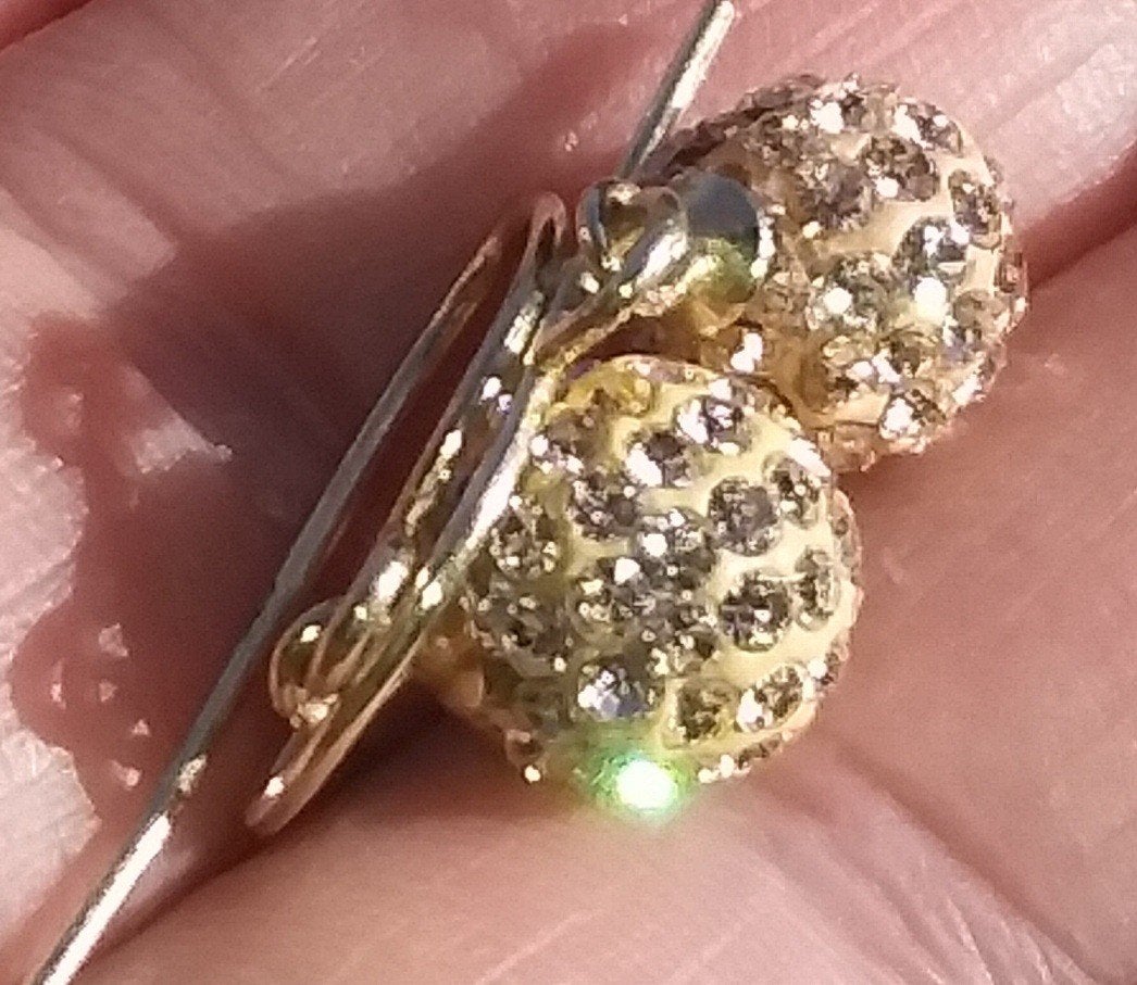 Oude Gloeiende Oorbellen., Ophalen of Verzenden, Zilver, Zilver
