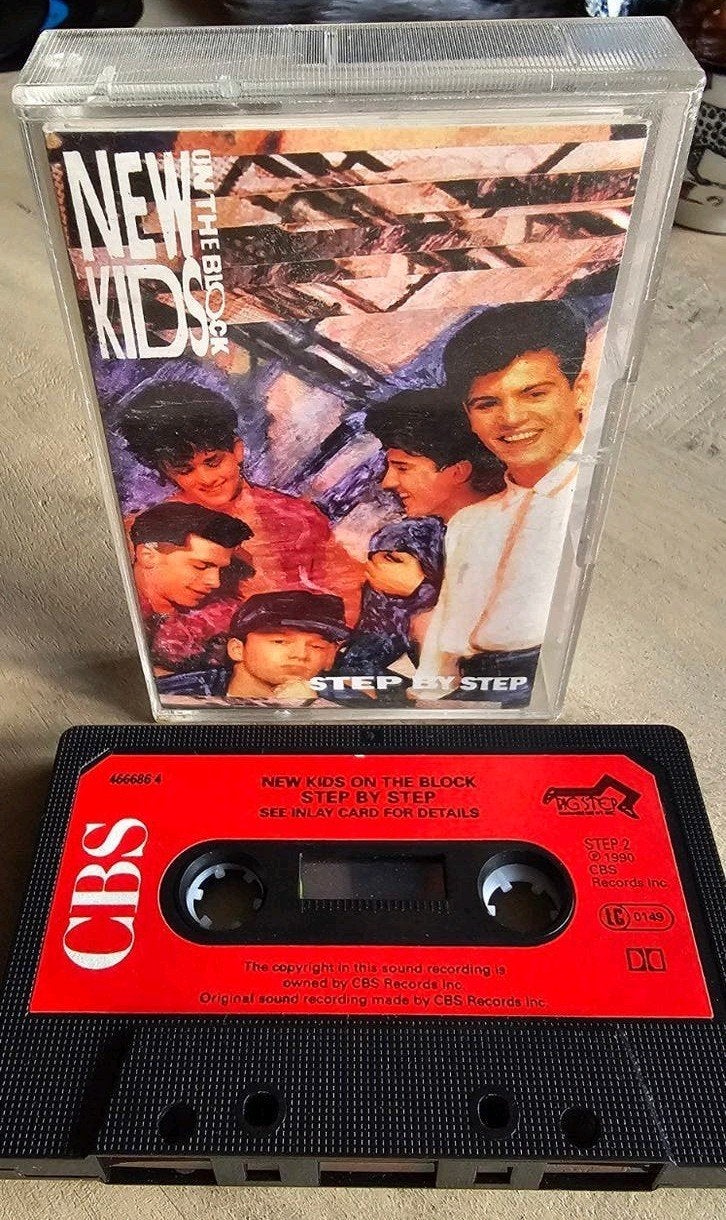 New Kids On the Block - Step by Step cassettebandje, Gebruikt, 1 bandje, Ophalen of Verzenden, Origineel