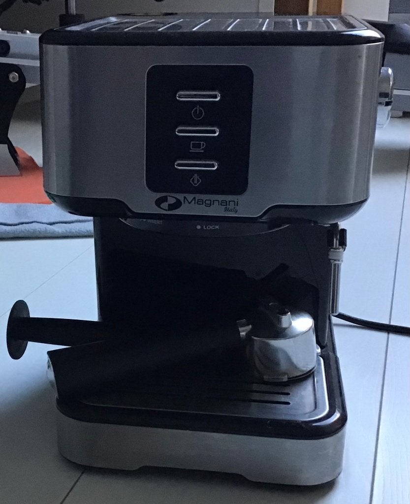 Espresso/koffie machine magnani, Kunststof, Ophalen of Verzenden, Zwart, Overige merken