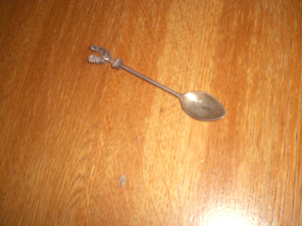 lepeltje VARA haan, Ophalen of Verzenden, Porselein, Bestek