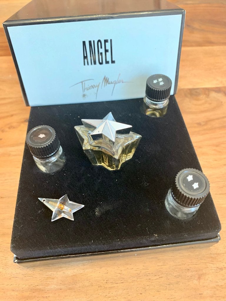 Mini parfum Angel "speciale editie", Ophalen of Verzenden, Gebruikt, Miniatuur, Gevuld