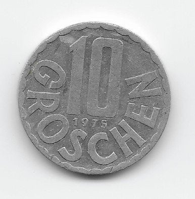 Oostenrijk 10 groschen 1975 KM# 2878, Verzenden, Oostenrijk, Losse munt
