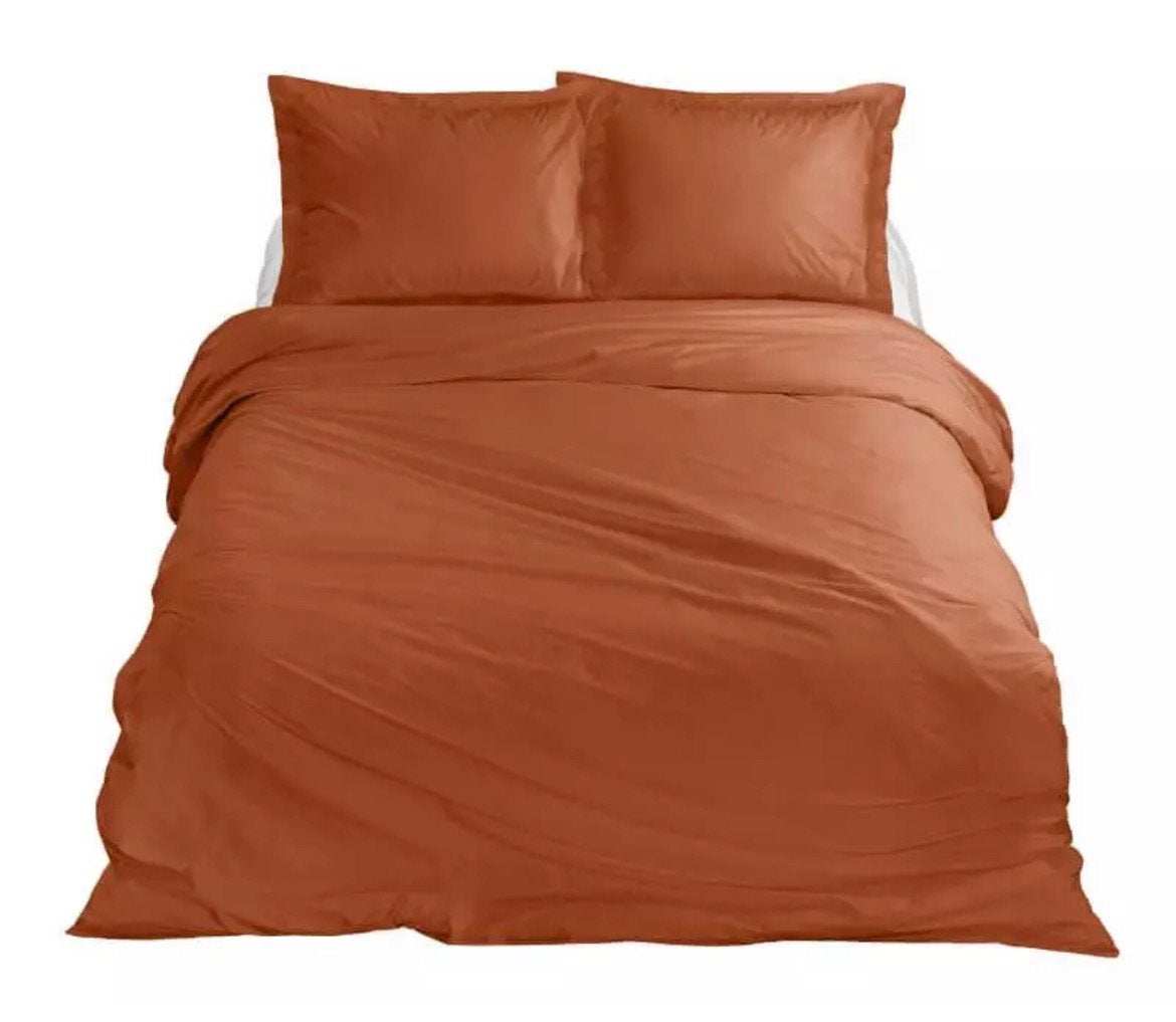 Ten Cate Premium Collection Satijn beddengoed Indian Spice, Eenpersoons, Bruin, Dekbedovertrek, Katoen