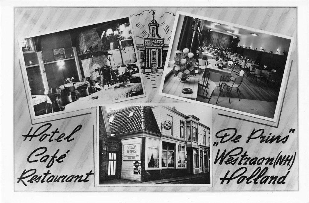 703-454-009 Hotel Cafe Restaurant De Prins Westzaan, Verzenden, Voor 1920, Noord-Holland