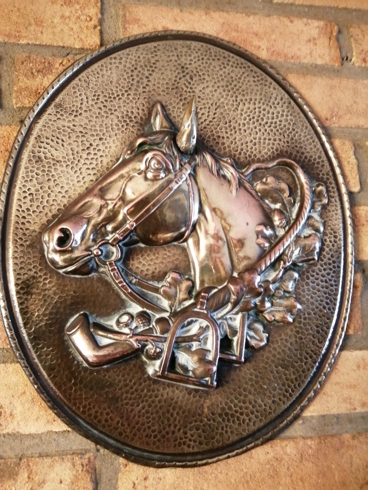 Paard paarden ruiter koper, Antiek en Kunst, Ophalen